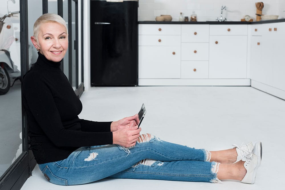 lavasteen gietvloer vloerverwarming