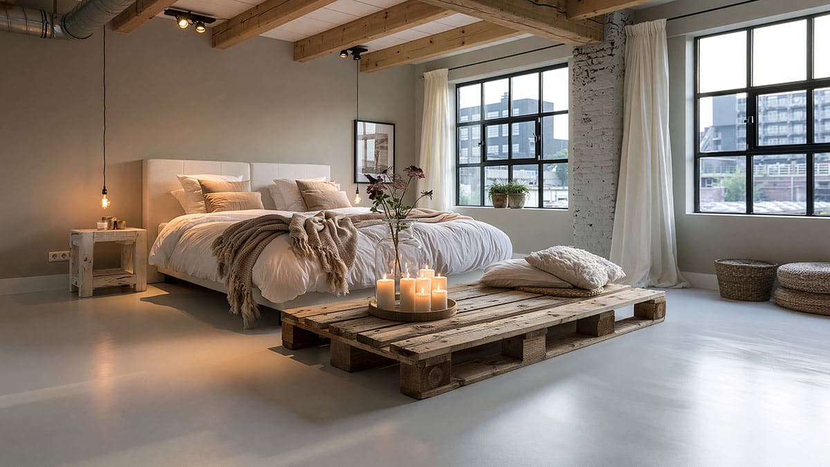 pu gietvloer slaapkamer