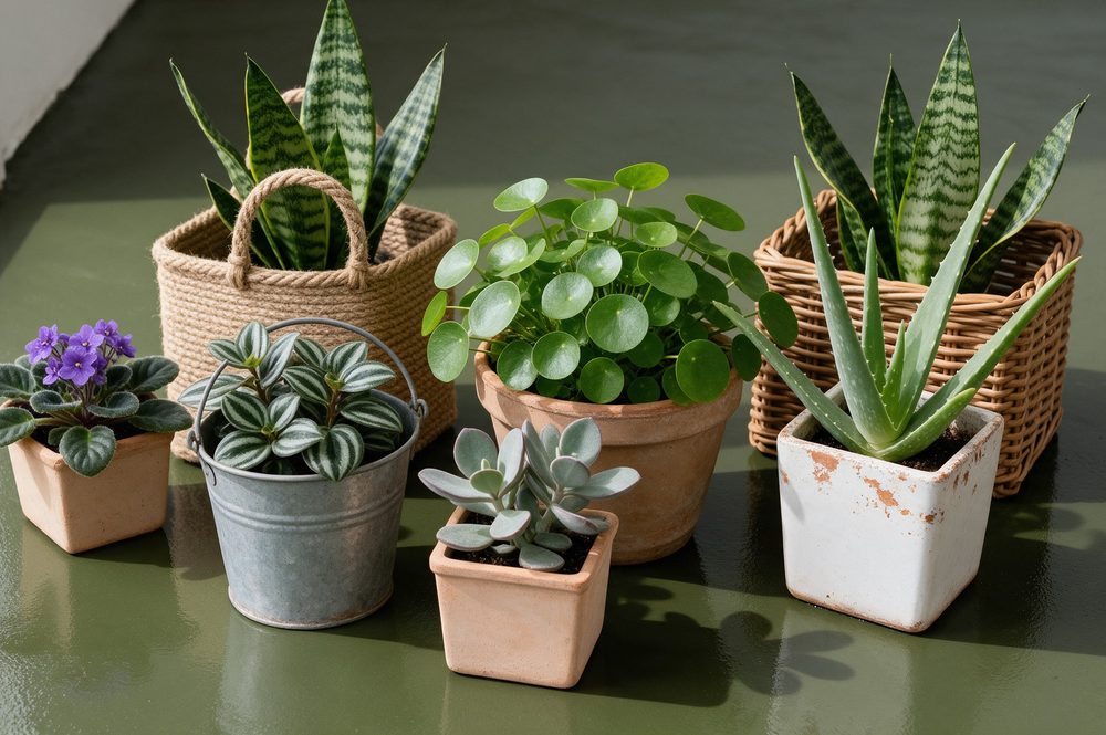 Donkere groene gietvloer in een badkamer met messing kraan